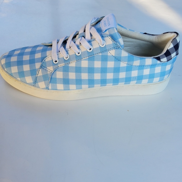 DRAPER JAMES Harper Sneakers in Blue Gingham Size 9 NEW - Picture 5 of 12